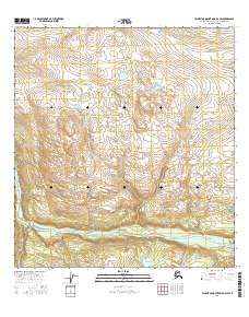 Talkeetna Mountains D-4 SW 2016 topographic map thumbnail