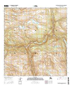 Talkeetna Mountains D-5 SE 2016 topographic map thumbnail