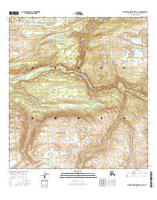 Talkeetna Mountains D-5 SW 2016 topographic map thumbnail