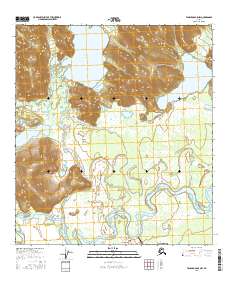 Tanacross B-5 NW 2016 topographic map thumbnail