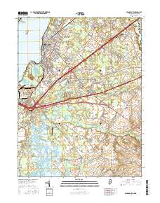 Penns Grove 2016 topographic map thumbnail