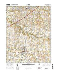 Woodstown 2016 topographic map thumbnail