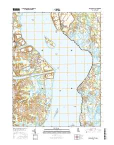 Delaware City 2016 topographic map thumbnail