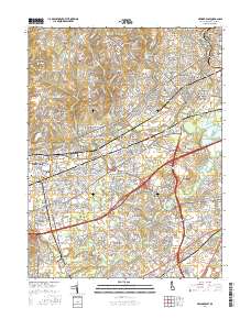 Newark East 2016 topographic map thumbnail