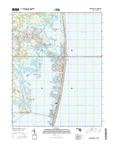 Assawoman Bay 2016 topographic map thumbnail