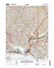 Baltimore East 2016 topographic map thumbnail
