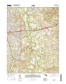 Bowie 2016 topographic map thumbnail