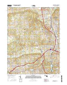 Cockeysville 2016 topographic map thumbnail