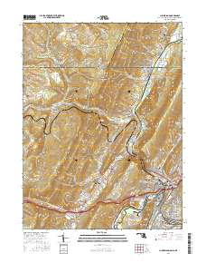 Cumberland 2016 topographic map thumbnail