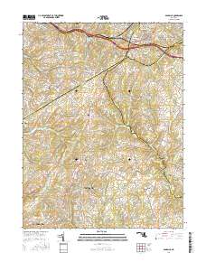 Damascus 2016 topographic map thumbnail