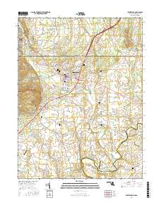 Emmitsburg 2016 topographic map thumbnail