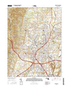Frederick 2016 topographic map thumbnail