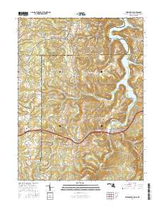 Friendsville 2016 topographic map thumbnail