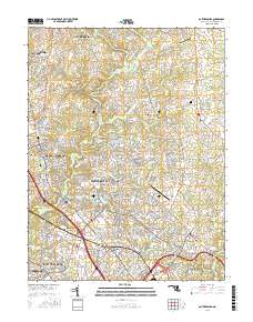 Gaithersburg 2016 topographic map thumbnail