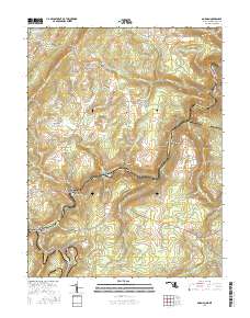 Gorman 2016 topographic map thumbnail