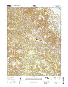 Hollywood 2016 topographic map thumbnail