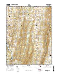 Keedysville 2016 topographic map thumbnail