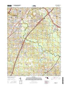 Laurel 2016 topographic map thumbnail