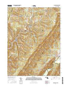 Lonaconing 2016 topographic map thumbnail