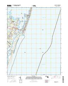 Ocean City 2016 topographic map thumbnail