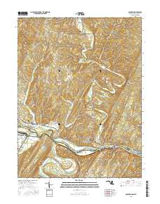 Oldtown 2016 topographic map thumbnail