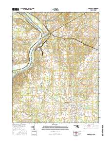 Poolesville 2016 topographic map thumbnail