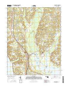 Popes Creek 2016 topographic map thumbnail