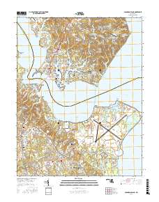 Solomons Island 2016 topographic map thumbnail