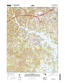 South River 2016 topographic map thumbnail
