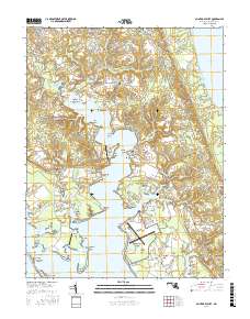 Saint Marys City 2016 topographic map thumbnail
