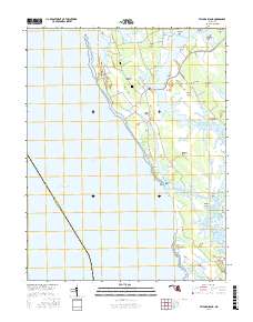 Taylors Island 2016 topographic map thumbnail
