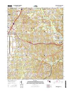Upper Marlboro 2016 topographic map thumbnail