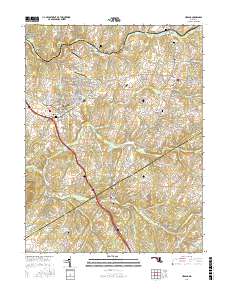 Urbana 2016 topographic map thumbnail