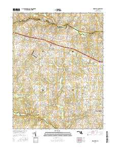 Woodbine 2016 topographic map thumbnail