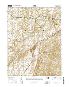 Woodsboro 2016 topographic map thumbnail