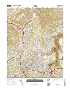 Beckley 2016 topographic map thumbnail