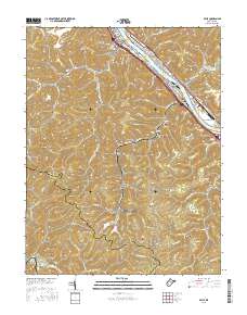 Belle 2016 topographic map thumbnail