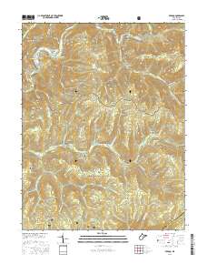 Bergoo 2016 topographic map thumbnail