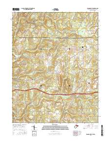 Brandonville 2016 topographic map thumbnail