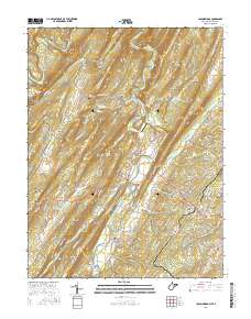 Capon Bridge 2016 topographic map thumbnail