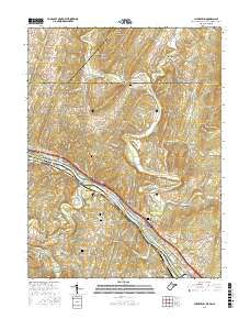 Cherry Run 2016 topographic map thumbnail