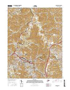 Clarksburg 2016 topographic map thumbnail