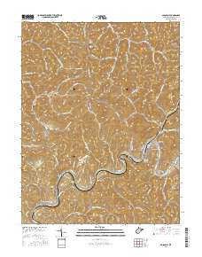 Gassaway 2016 topographic map thumbnail
