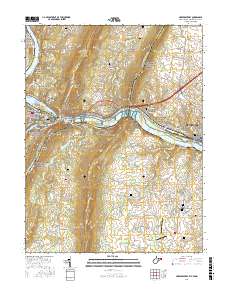 Harpers Ferry 2016 topographic map thumbnail