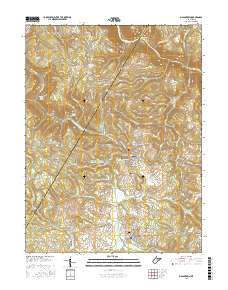 Masontown 2016 topographic map thumbnail