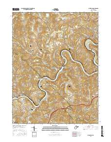 Rivesville 2016 topographic map thumbnail