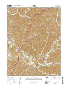 Sandyville 2016 topographic map thumbnail