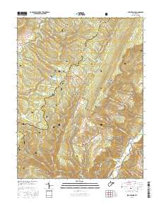 Spruce Knob 2016 topographic map thumbnail
