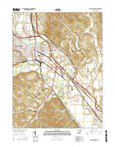 Chillicothe East 2016 topographic map thumbnail