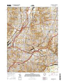 Cincinnati East 2016 topographic map thumbnail